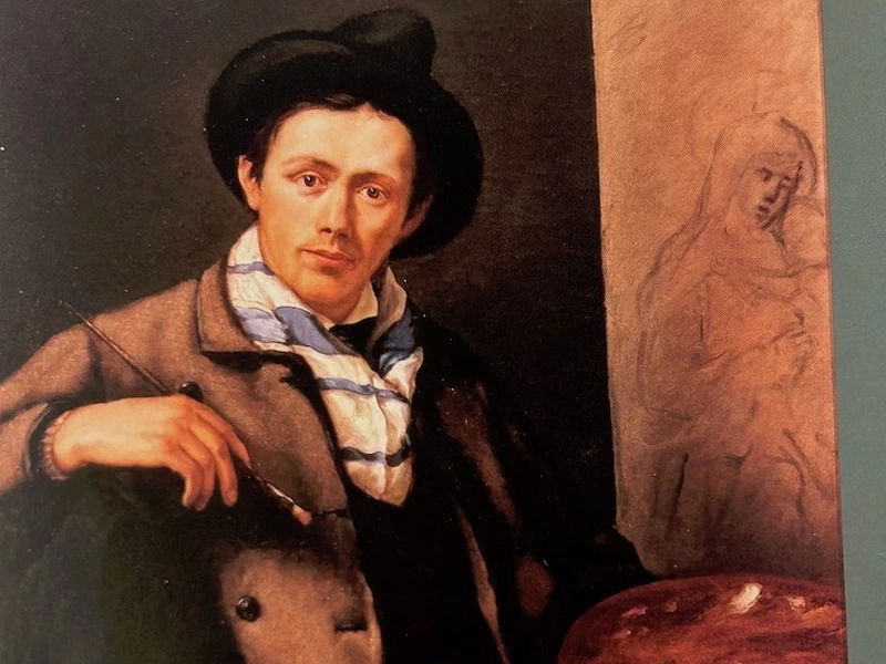 1854-Antonio Moscheni - Autoritratto